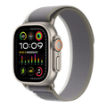 Apple Watch Ultra 2 GPS + Cellular, 49mm Titanium Case with Green/Gray Trail Loop - S/M