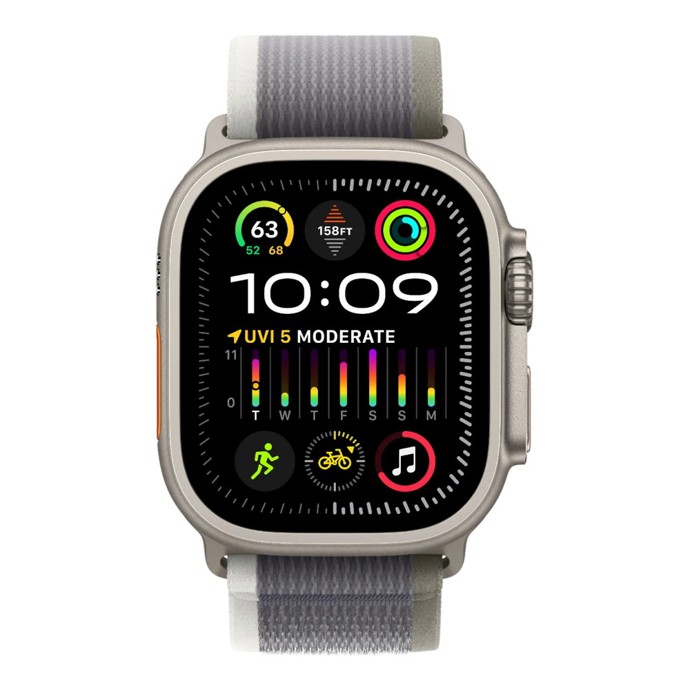 Apple Watch Ultra 2 GPS + Cellular, 49mm Titanium Case with Green/Gray Trail Loop - S/M - alAsil Apple Watch Ultra 2 GPS + Cellular, 49mm Titanium Case with Green/Gray Trail Loop - S/M 45676e-4.myshopify.com Apple Apple Watch Ultra 2 GPS + Cellular, 49mm Titanium Case with Green/Gray Trail Loop - S/M 45676e-4.myshopify.com Apple