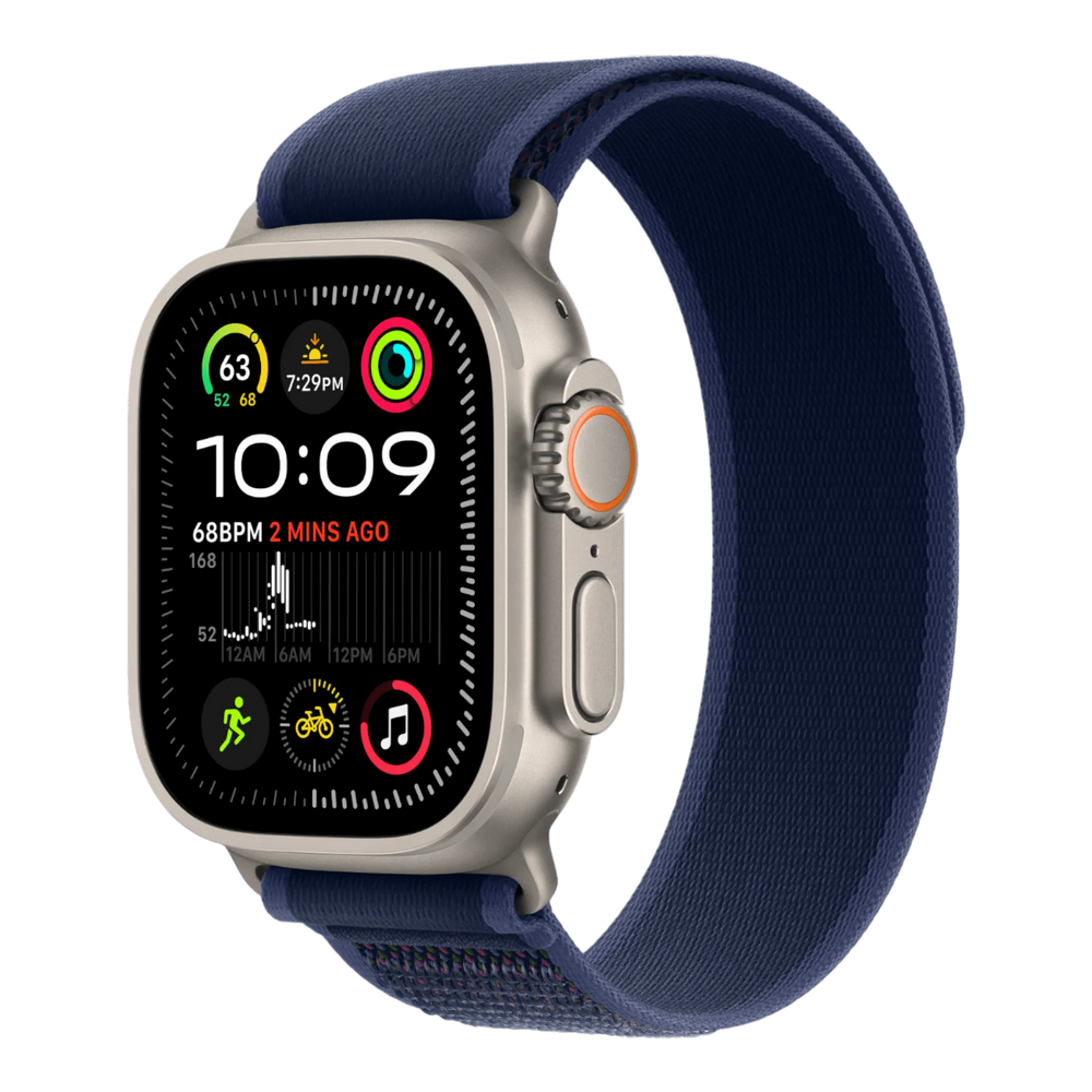 Apple Watch Ultra 2 GPS + Cellular, 49mm Natural Titanium Case with Blue Trail Loop - M/L - alAsil Apple Watch Ultra 2 GPS + Cellular, 49mm Natural Titanium Case with Blue Trail Loop - M/L 45676e-4.myshopify.com Apple Apple Watch Ultra 2 GPS + Cellular, 49mm Natural Titanium Case with Blue Trail Loop - M/L 45676e-4.myshopify.com Apple