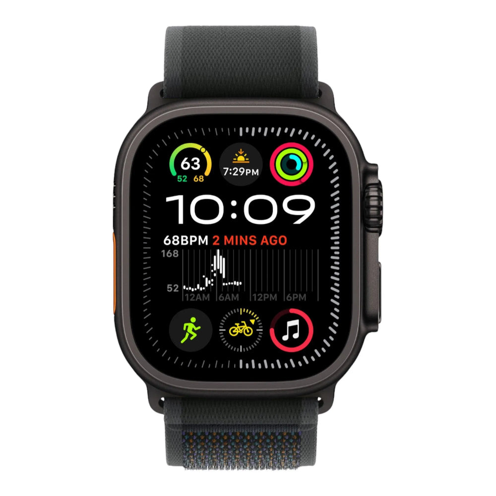 Apple Watch Ultra 2 GPS + Cellular, 49mm Black Titanium Case with Black Trail Loop - M/L - alAsil Apple Watch Ultra 2 GPS + Cellular, 49mm Black Titanium Case with Black Trail Loop - M/L 45676e-4.myshopify.com Apple Apple Watch Ultra 2 GPS + Cellular, 49mm Black Titanium Case with Black Trail Loop - M/L 45676e-4.myshopify.com Apple
