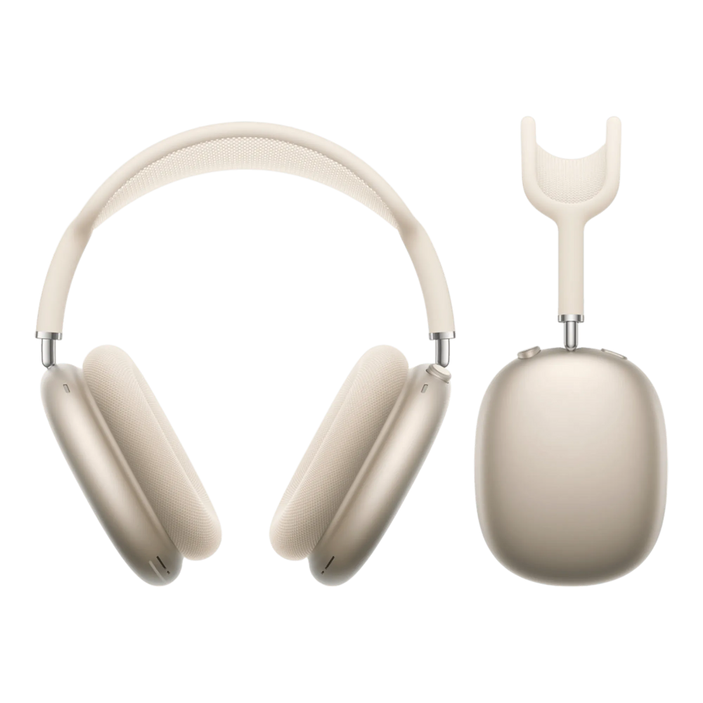 AirPods Max Starlight USB-C headphones front view