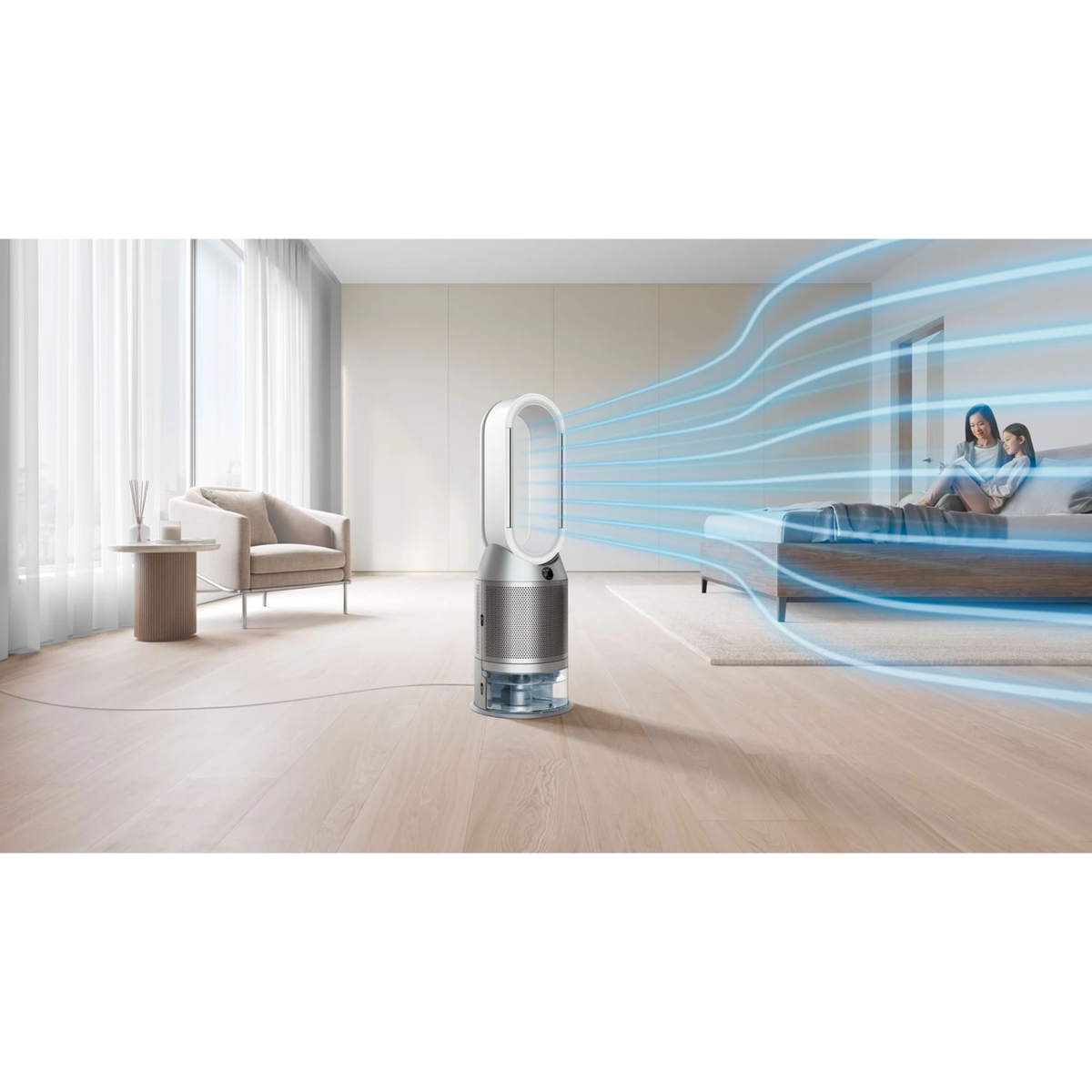 Dyson Purifier Humidify+Cool Autoreact PH03A, White/Silver lifestyle