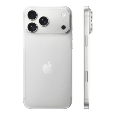 Apple iPhone 18 Pro Max Silver — back and side profile