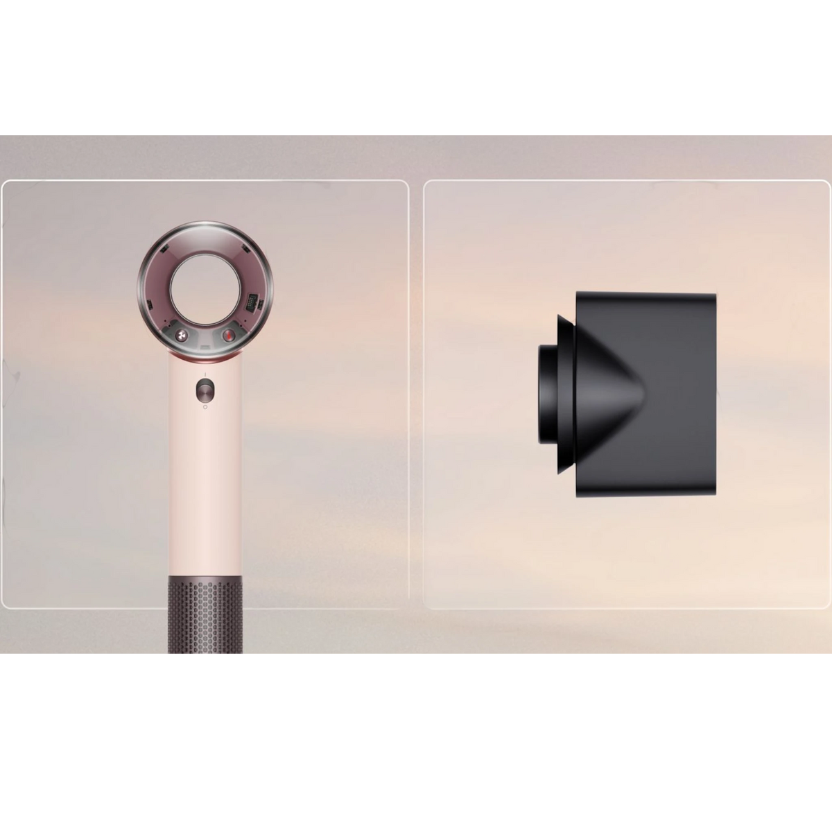 Dyson Supersonic Travel hair dryer, Ceramic pink/Rose gold with attachments