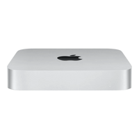 Apple Mac Mini M2 desktop computer — front view with minimal silver aluminum design