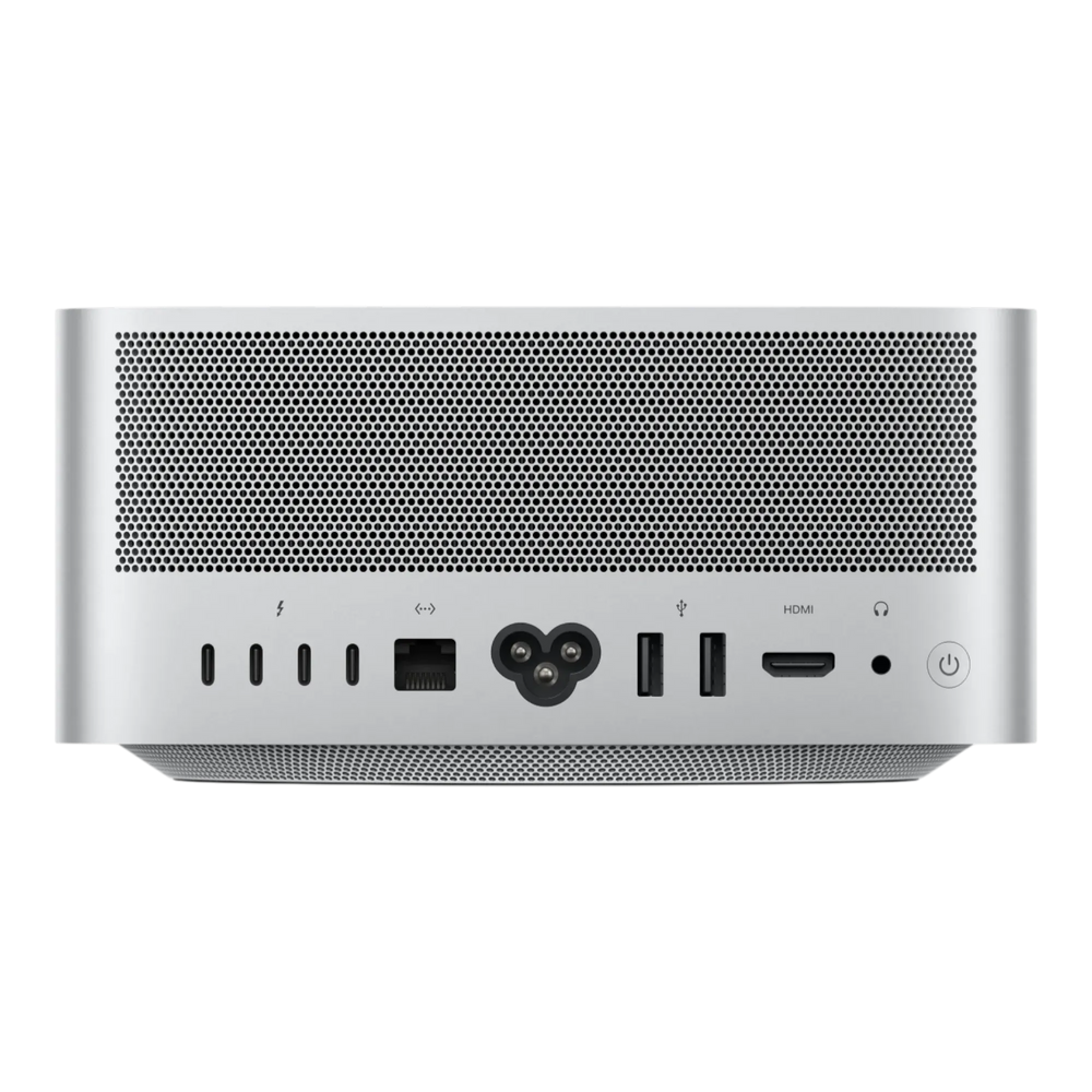 Apple Mac Studio - rear ports with Thunderbolt, HDMI, Ethernet and power