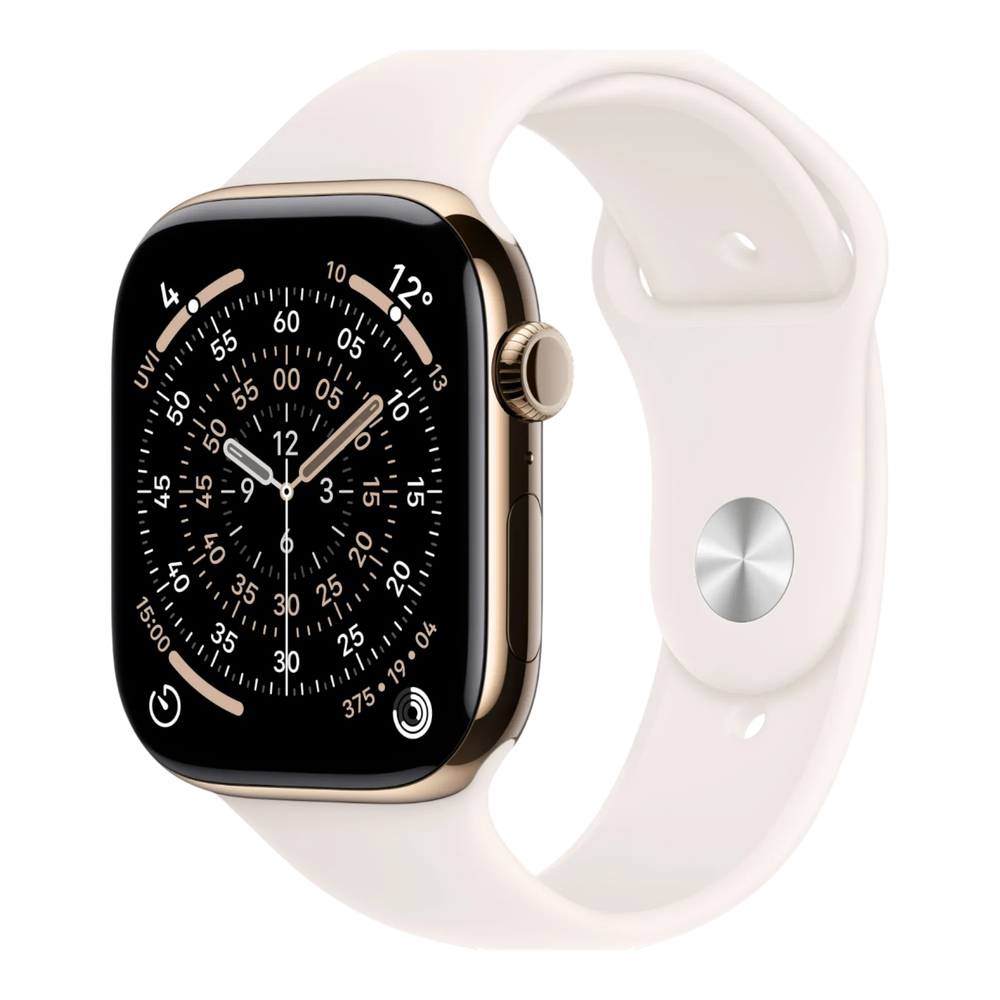 Apple Watch Series 11 GPS + Cellular, 46mm Gold Titanium Case with Light Blush Sport Band - M/L 45676e-4.myshopify.com Apple Apple Watch Series 11 GPS + Cellular, 46mm Gold Titanium Case with Light Blush Sport Band - M/L 45676e-4.myshopify.com Apple