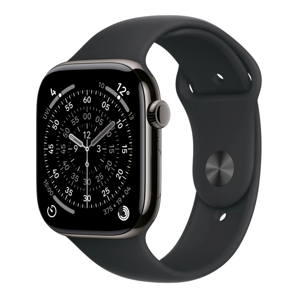 Apple Watch Series 11 GPS + Cellular, 46mm Slate Titanium Case with Black Sport Band - S/M 45676e-4.myshopify.com Apple Apple Watch Series 11 GPS + Cellular, 46mm Slate Titanium Case with Black Sport Band - S/M 45676e-4.myshopify.com Apple