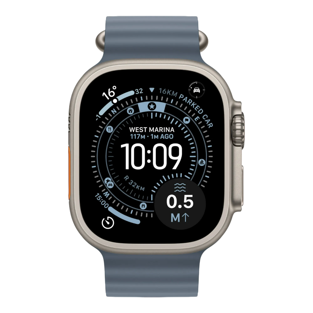 Apple Watch Ultra 3 GPS + Cellular, 49mm Natural Titanium Case with Anchor Blue Ocean Band 45676e-4.myshopify.com Apple Apple Watch Ultra 3 GPS + Cellular, 49mm Natural Titanium Case with Anchor Blue Ocean Band 45676e-4.myshopify.com Apple