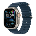 آبل واتش ألترا 2 GPS + خلوي، هيكل من التيتانيوم مقاس 49 ملم مع حزام Blue Ocean - MREG3