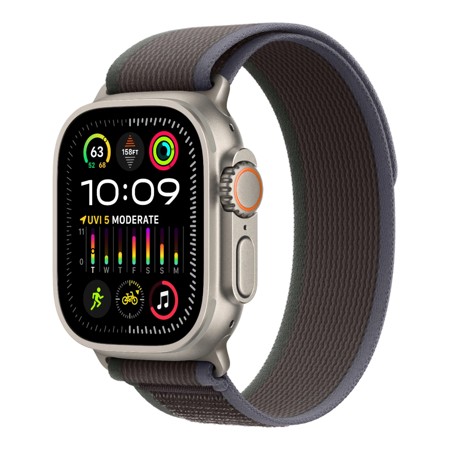 Apple Watch Ultra 2 GPS + Cellular, 49mm Titanium Case with Blue/Black Trail Loop - M/L - alAsil Apple Watch Ultra 2 GPS + Cellular, 49mm Titanium Case with Blue/Black Trail Loop - M/L 45676e-4.myshopify.com Apple Apple Watch Ultra 2 GPS + Cellular, 49mm Titanium Case with Blue/Black Trail Loop - M/L 45676e-4.myshopify.com Apple