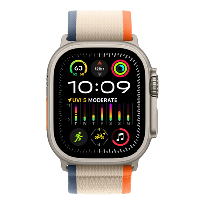 Apple Watch Ultra 2 GPS + Cellular, 49mm Titanium Case with Orange/Beige Trail Loop - S/M - alAsil Apple Watch Ultra 2 GPS + Cellular, 49mm Titanium Case with Orange/Beige Trail Loop - S/M 45676e-4.myshopify.com Apple Apple Watch Ultra 2 GPS + Cellular, 49mm Titanium Case with Orange/Beige Trail Loop - S/M 45676e-4.myshopify.com Apple