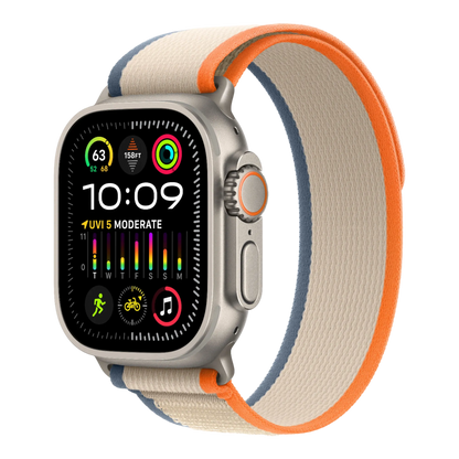 Apple Watch Ultra 2 GPS + Cellular, 49mm Titanium Case with Orange/Beige Trail Loop - M/L - alAsil Apple Watch Ultra 2 GPS + Cellular, 49mm Titanium Case with Orange/Beige Trail Loop - M/L 45676e-4.myshopify.com Apple Apple Watch Ultra 2 GPS + Cellular, 49mm Titanium Case with Orange/Beige Trail Loop - M/L 45676e-4.myshopify.com Apple