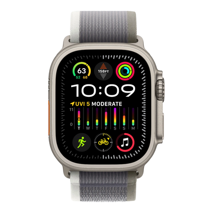 Apple Watch Ultra 2 GPS + Cellular, 49mm Titanium Case with Green/Gray Trail Loop - M/L - alAsil Apple Watch Ultra 2 GPS + Cellular, 49mm Titanium Case with Green/Gray Trail Loop - M/L 45676e-4.myshopify.com Apple Apple Watch Ultra 2 GPS + Cellular, 49mm Titanium Case with Green/Gray Trail Loop - M/L 45676e-4.myshopify.com Apple