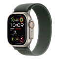 Apple Watch Ultra 2 GPS + Cellular, 49mm Natural Titanium Case with Green Trail Loop - M/L