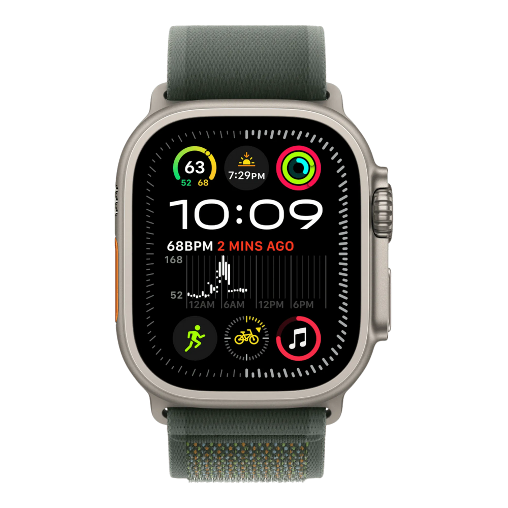 Apple Watch Ultra 2 GPS + Cellular, 49mm Natural Titanium Case with Green Trail Loop - M/L - alAsil Apple Watch Ultra 2 GPS + Cellular, 49mm Natural Titanium Case with Green Trail Loop - M/L 45676e-4.myshopify.com Apple Apple Watch Ultra 2 GPS + Cellular, 49mm Natural Titanium Case with Green Trail Loop - M/L 45676e-4.myshopify.com Apple