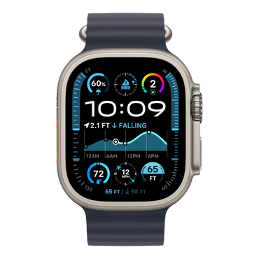 Apple Watch Ultra 2 GPS + Cellular, 49mm Natural Titanium Case with Navy Ocean Band - alAsil Apple Watch Ultra 2 GPS + Cellular, 49mm Natural Titanium Case with Navy Ocean Band 45676e-4.myshopify.com Apple Apple Watch Ultra 2 GPS + Cellular, 49mm Natural Titanium Case with Navy Ocean Band 45676e-4.myshopify.com Apple