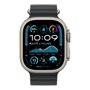Apple Watch Ultra 2 GPS + Cellular, 49mm Natural Titanium Case with Black Ocean Band - alAsil Apple Watch Ultra 2 GPS + Cellular, 49mm Natural Titanium Case with Black Ocean Band 45676e-4.myshopify.com Apple Apple Watch Ultra 2 GPS + Cellular, 49mm Natural Titanium Case with Black Ocean Band 45676e-4.myshopify.com Apple