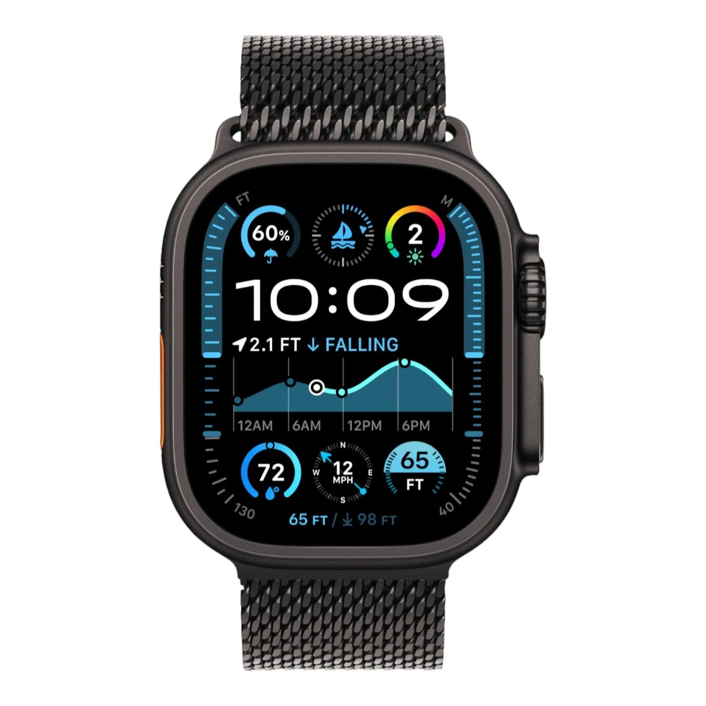 Apple Watch Ultra 2 GPS + Cellular, 49mm Black Titanium Case with Black Titanium Milanese Loop - Medium - alAsil Apple Watch Ultra 2 GPS + Cellular, 49mm Black Titanium Case with Black Titanium Milanese Loop - Medium 45676e-4.myshopify.com Apple Apple Watch Ultra 2 GPS + Cellular, 49mm Black Titanium Case with Black Titanium Milanese Loop - Medium 45676e-4.myshopify.com Apple