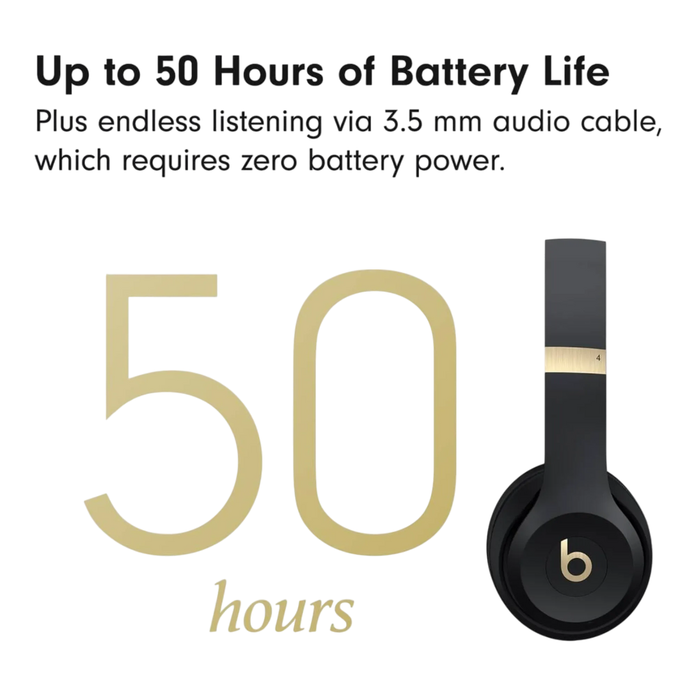 Beats Solo 4 - On-Ear Wireless Headphones – Black & Gold - alAsil Beats Solo 4 - On-Ear Wireless Headphones – Black & Gold 45676e-4.myshopify.com Apple Beats Solo 4 - On-Ear Wireless Headphones – Black & Gold 45676e-4.myshopify.com Apple