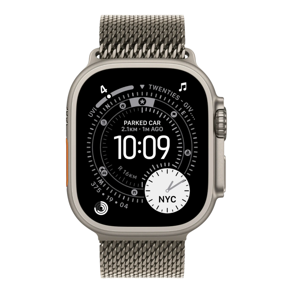 Apple Watch Ultra 3 GPS + Cellular, 49mm Natural Titanium Case with Natural Titanium Milanese Loop - Large 45676e-4.myshopify.com Apple Apple Watch Ultra 3 GPS + Cellular, 49mm Natural Titanium Case with Natural Titanium Milanese Loop - Large 45676e-4.myshopify.com Apple