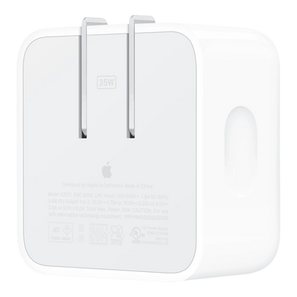 35W Dual USB-C Port Compact Power Adapter - alAsil 35W Dual USB-C Port Compact Power Adapter (MNWM3) 45676e-4.myshopify.com Apple 35W Dual USB-C Port Compact Power Adapter (MNWM3) 45676e-4.myshopify.com Apple