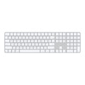 Apple Magic Keyboard with Touch ID and Numeric Keypad for Mac models with Apple silicon (USB-C) - US English, White Keys - MXK73
