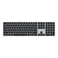 Apple Magic Keyboard with Touch ID and Numeric Keypad for Mac models with Apple silicon (USB-C) - US English, Black Keys - MXK83