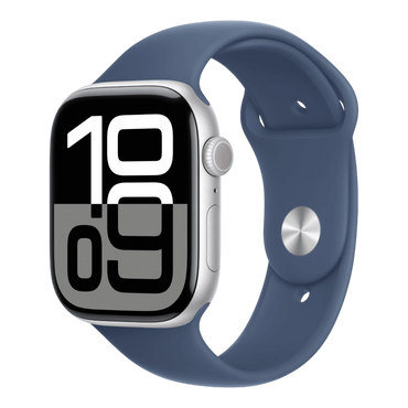 Apple Watch Series 10 GPS, 42mm Silver Aluminum Case with Denim Sport Band - S/M - alAsil Apple Watch Series 10 GPS, 42mm Silver Aluminum Case with Denim Sport Band - S/M 45676e-4.myshopify.com Apple Apple Watch Series 10 GPS, 42mm Silver Aluminum Case with Denim Sport Band - S/M 45676e-4.myshopify.com Apple