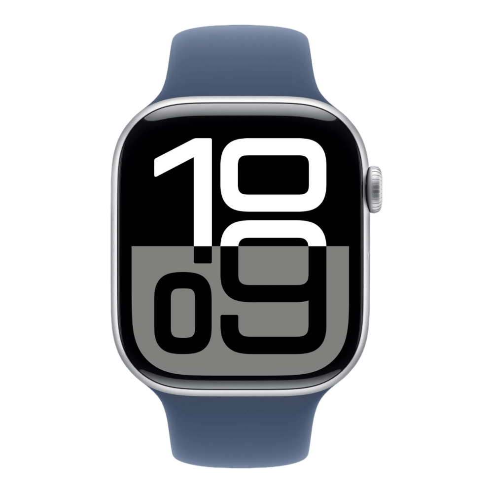 Apple Watch Series 10 GPS, 42mm Silver Aluminum Case with Denim Sport Band - S/M - alAsil Apple Watch Series 10 GPS, 42mm Silver Aluminum Case with Denim Sport Band - S/M 45676e-4.myshopify.com Apple Apple Watch Series 10 GPS, 42mm Silver Aluminum Case with Denim Sport Band - S/M 45676e-4.myshopify.com Apple