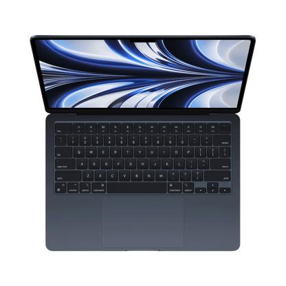 Customized MacBook Air 13.6-inch (2022) – M2 Chip, 8‑Core CPU & 10‑Core GPU, 16GB RAM, 512GB SSD – Model Z1610005E (Midnight, English Keyboard) - alAsil MacBook Air 13.6-inch (2022) – M2 Chip, 8‑Core CPU & 8‑Core GPU, 8GB RAM, 256GB SSD – Model MLY33 (Midnight, English Keyboard) 45676e-4.myshopify.com Apple MacBook Air 13.6-inch (2022) – M2 Chip, 8‑Core CPU & 8‑Core GPU, 8GB RAM, 256GB SSD – Model MLY33 (Midnight, English Keyboard) 45676e-4.myshopify.com Apple
