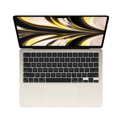 MacBook Air 13.6-inch (2022) – M2 Chip, 8‑Core CPU & 8‑Core GPU, 16GB RAM, 256GB SSD – Model MC7W4 (Starlight, English Keyboard) - alAsil MacBook Air 13.6-inch (2022) – M2 Chip, 8‑Core CPU & 8‑Core GPU, 8GB RAM, 256GB SSD – Model MLY13 (Starlight, English Keyboard) 45676e-4.myshopify.com Apple MacBook Air 13.6-inch (2022) – M2 Chip, 8‑Core CPU & 8‑Core GPU, 8GB RAM, 256GB SSD – Model MLY13 (Starlight, English Keyboard) 45676e-4.myshopify.com Apple