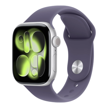 Apple Watch Series 11 GPS, 42mm Silver Aluminum Case with  Purple Fog Sport Band - S/M 45676e-4.myshopify.com Apple Apple Watch Series 11 GPS, 42mm Silver Aluminum Case with  Purple Fog Sport Band - S/M 45676e-4.myshopify.com Apple
