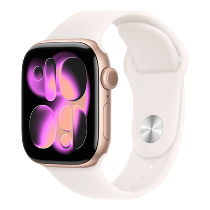 Apple Watch Series 11 GPS, 46mm Rose Gold Aluminum Case with Light Blush Sport Band - M/L 45676e-4.myshopify.com Apple Apple Watch Series 11 GPS, 46mm Rose Gold Aluminum Case with Light Blush Sport Band - M/L 45676e-4.myshopify.com Apple
