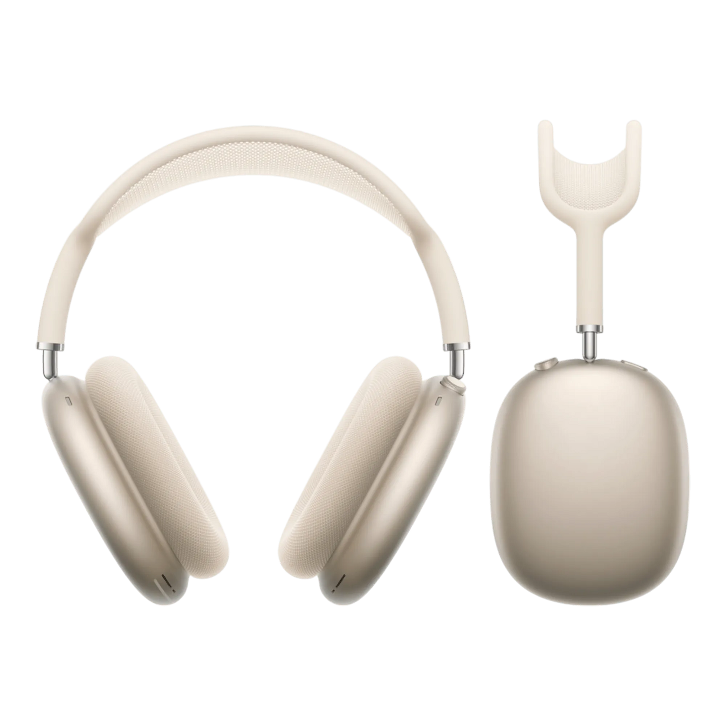AirPods Max Starlight USB-C headphones front view