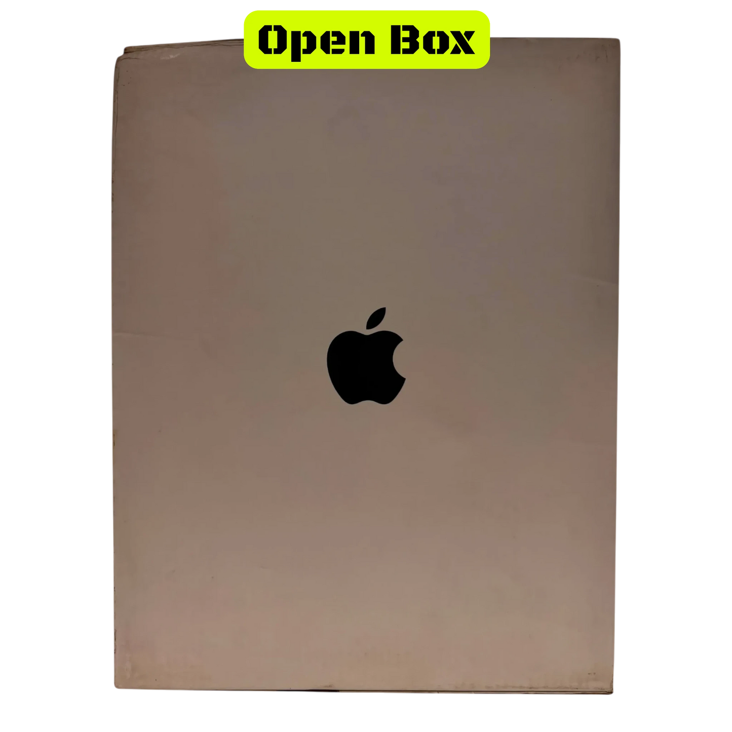 alAsil Apple Mac Studio 2023 M2 Ultra open box packaging with iconic Apple logo on a minimalist white background