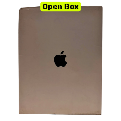 alAsil Apple Mac Studio 2023 M2 Ultra open box packaging with iconic Apple logo on a minimalist white background