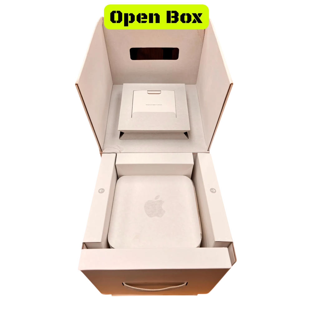 alAsil open box Apple Mac Studio 2023 M2 Ultra desktop computer in original packaging