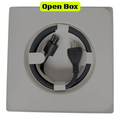 alAsil open box Apple Mac Studio power cable coiled inside white packaging accessory tray