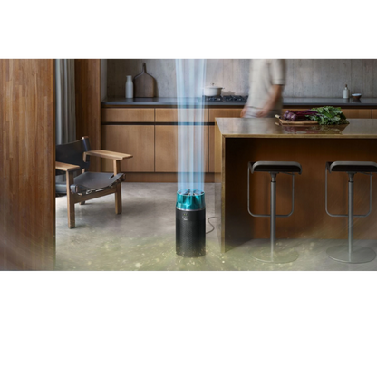 Dyson HushJet Purifier Compact, Black/Teal close-up