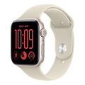 Apple Watch SE 3 GPS + Cellular, 44mm Starlight Aluminum Case with Sand Sport Band - M/L