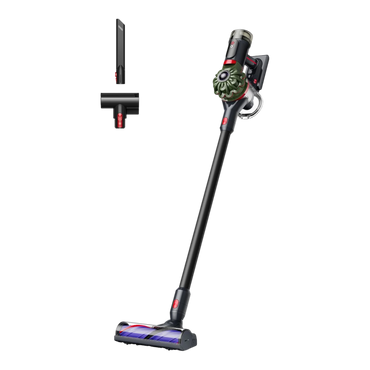 Dyson V8 Cyclone cordless vacuum in Black/Green with Motorbar cleaner head