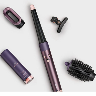 Dyson Airwrap i.d. multi-styler Straight+Wavy, Jasper plum with attachments