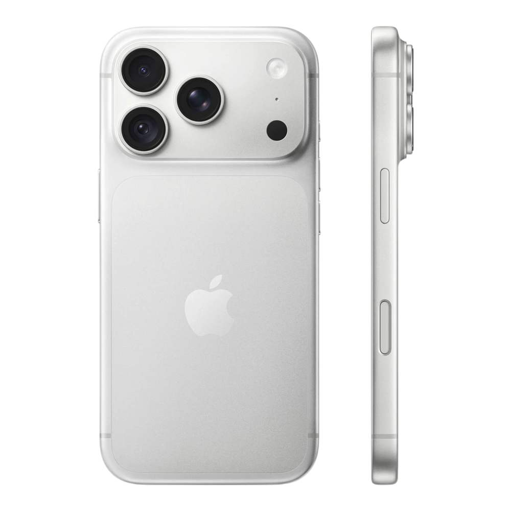 Apple iPhone 18 Pro Silver — back and side profile