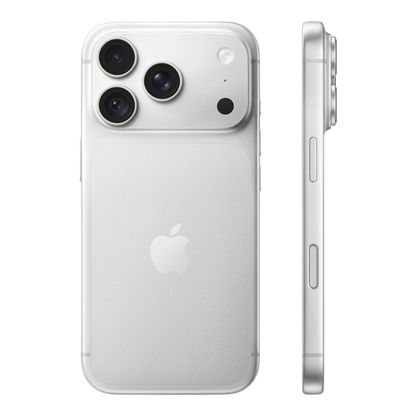 Apple iPhone 18 Pro Silver — back and side profile