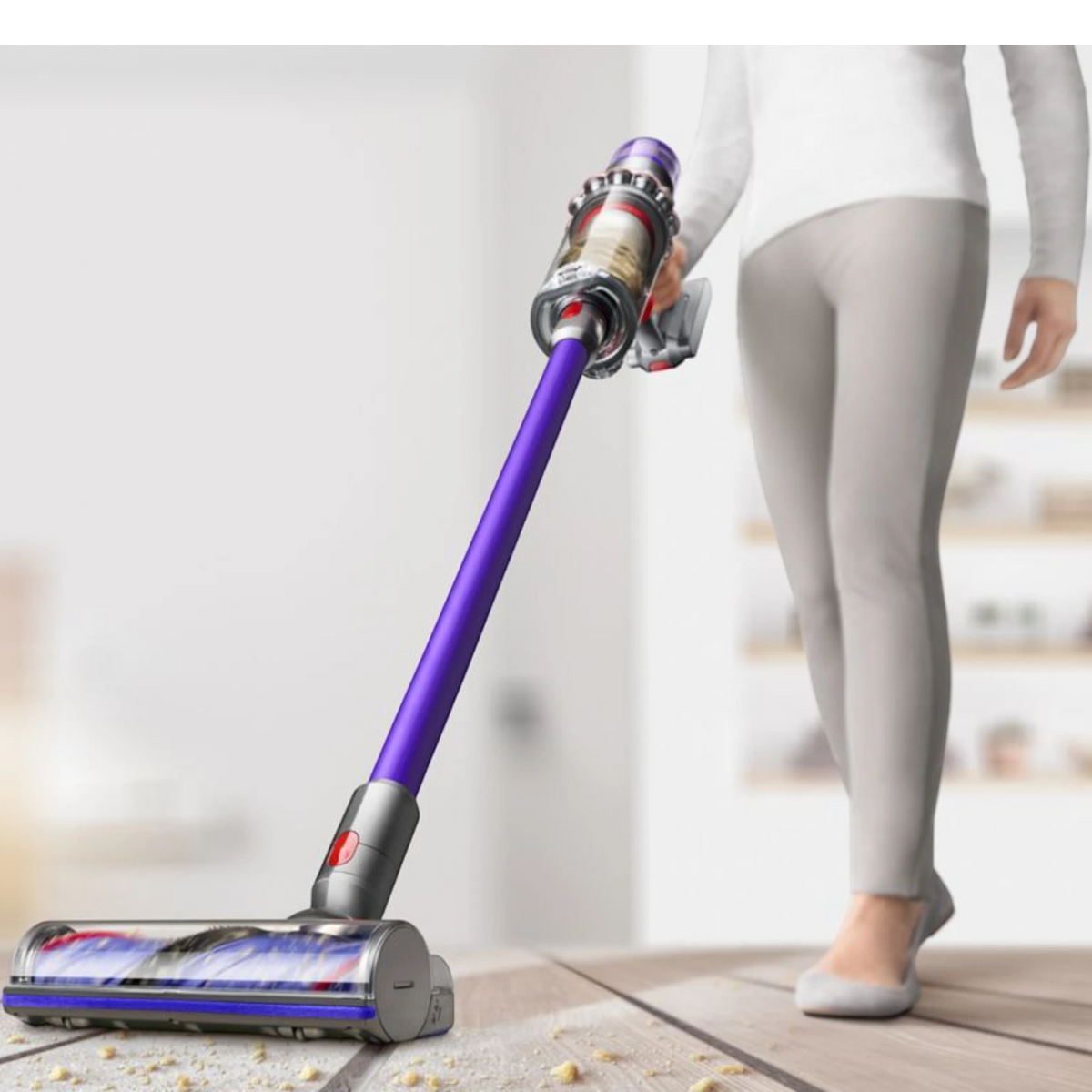Dyson V11 Advanced Cordless Vacuum in use