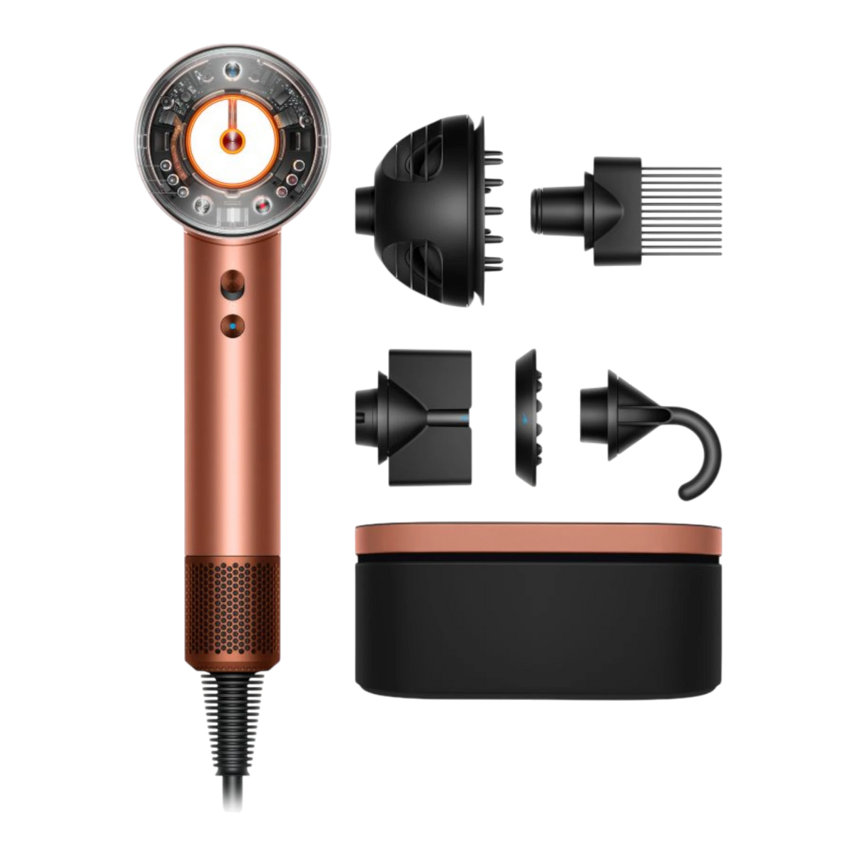 Dyson Supersonic Nural hair dryer Curly+Coily, Amber silk close-up