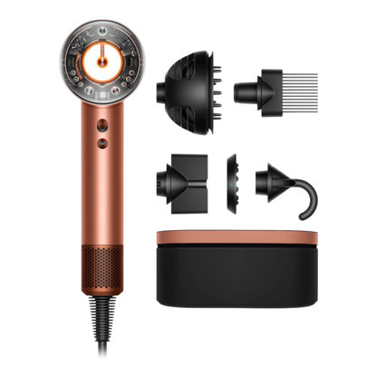 Dyson Supersonic Nural hair dryer Curly+Coily, Amber silk close-up