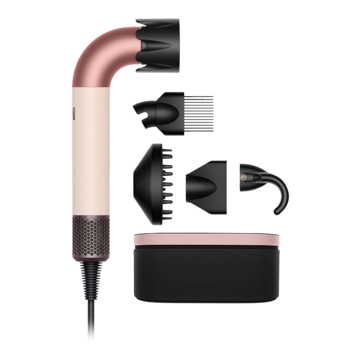 Dyson Supersonic r hair dryer Curly+Coily, Ceramic pink/Rose gold close-up