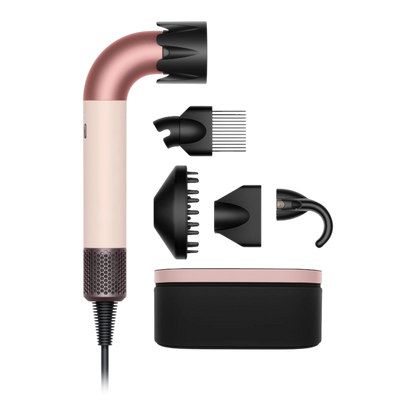 Dyson Supersonic r hair dryer Curly+Coily, Ceramic pink/Rose gold close-up